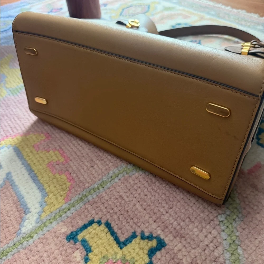 TORY BURCH Lee Radziwill Double bag Light Brown